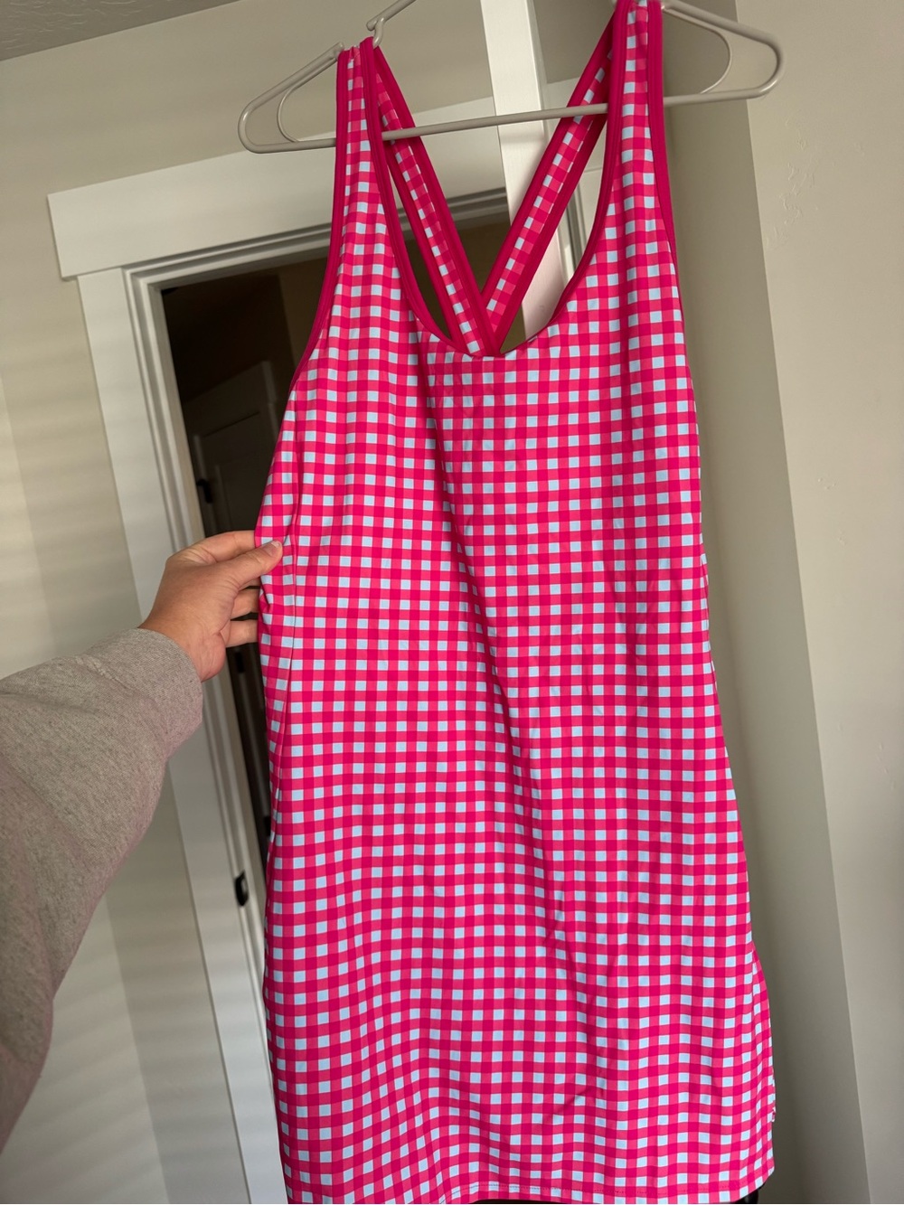 Ralph Lauren Pink Gingham One-Piece Dress